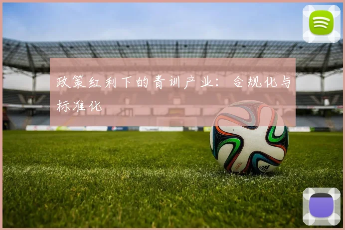 政策红利下的青训产业：合规化与标准化